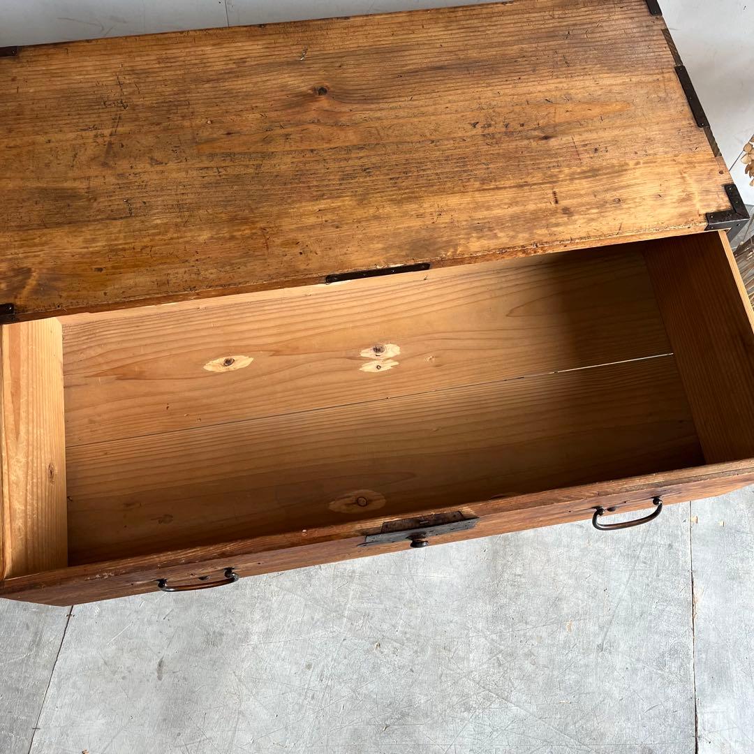 アンティーク チェスト 箪笥 テレビ台 無垢材 昭和レトロ ローボード