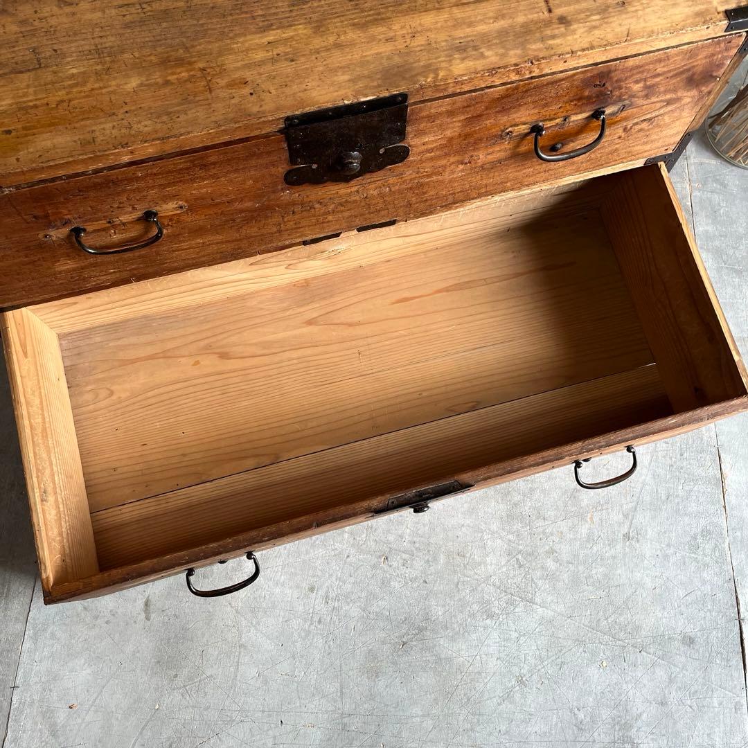 アンティーク チェスト 箪笥 テレビ台 無垢材 昭和レトロ ローボード