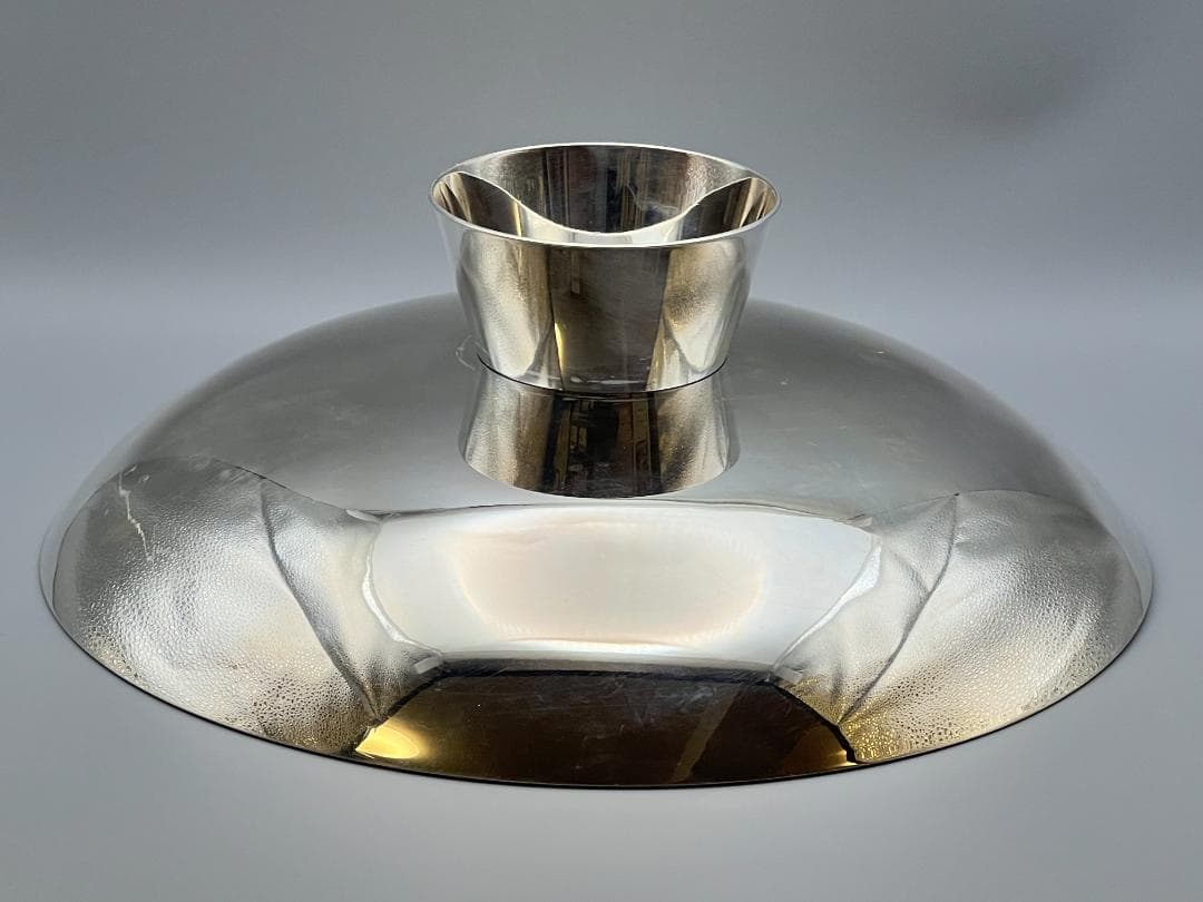 純銀刻印　大皿　銀盃　銀杯　祝盃　重量約742g