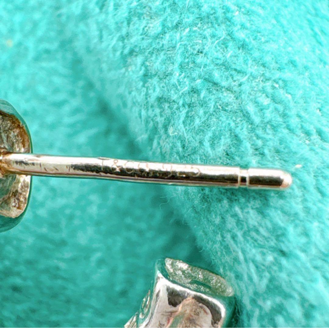 美品 オールドティファニー バンブー 片耳 ピアス シルバー925