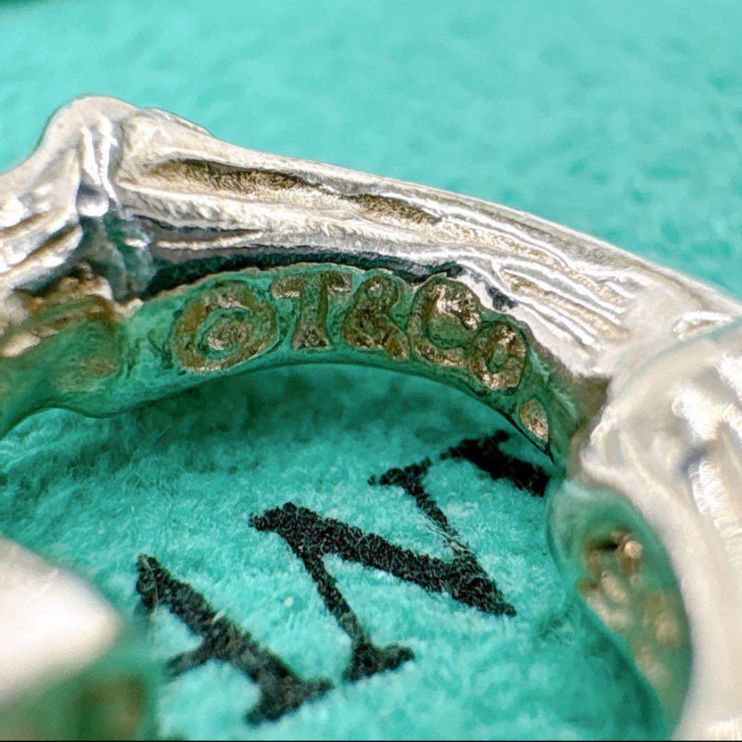 美品 オールドティファニー バンブー 片耳 ピアス シルバー925