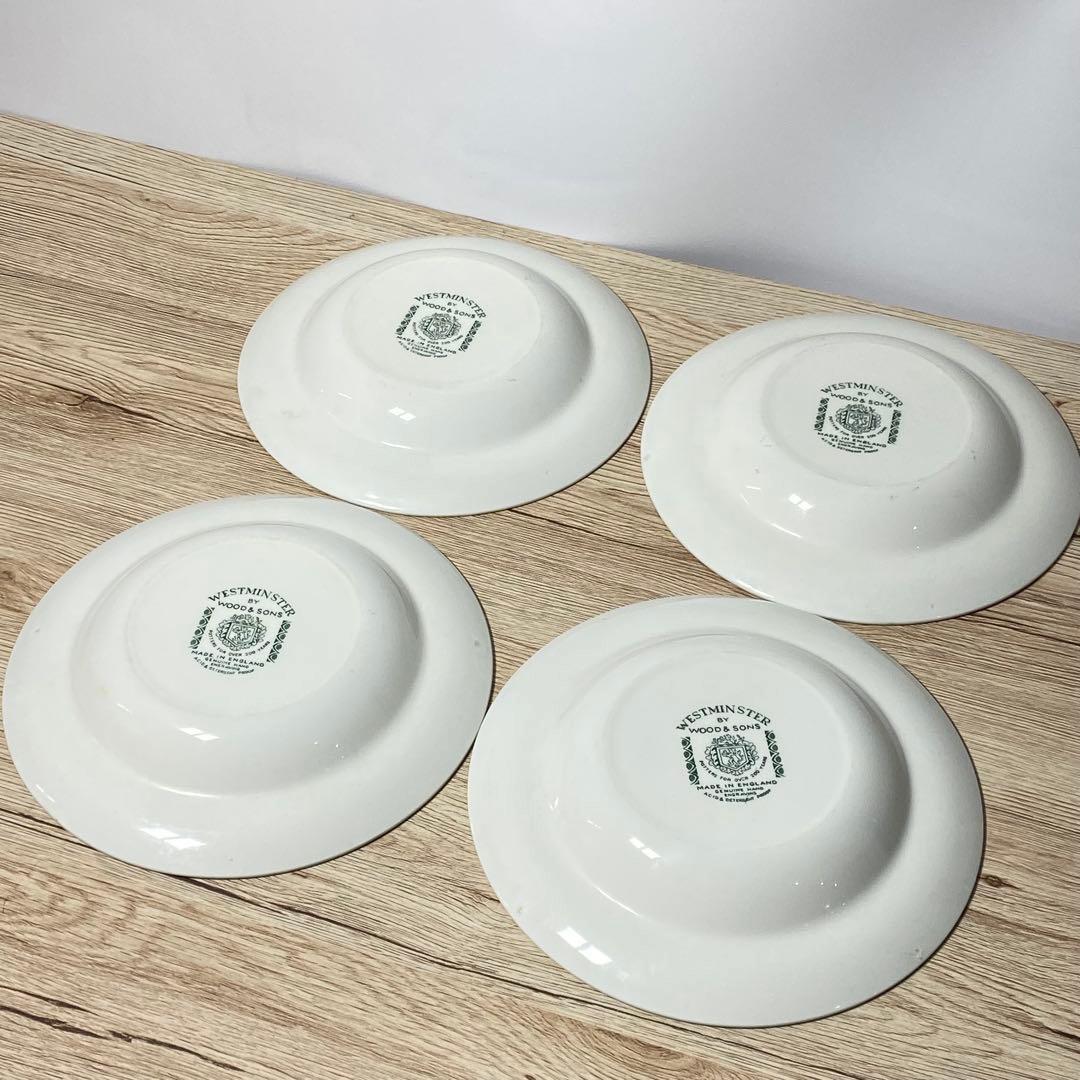 イギリス WESTMINSTER WOOD&SONS スープ皿 4枚 E51