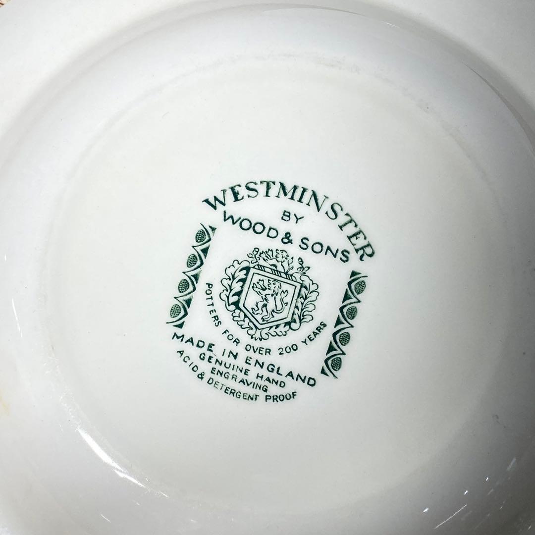 イギリス WESTMINSTER WOOD&SONS スープ皿 4枚 E51