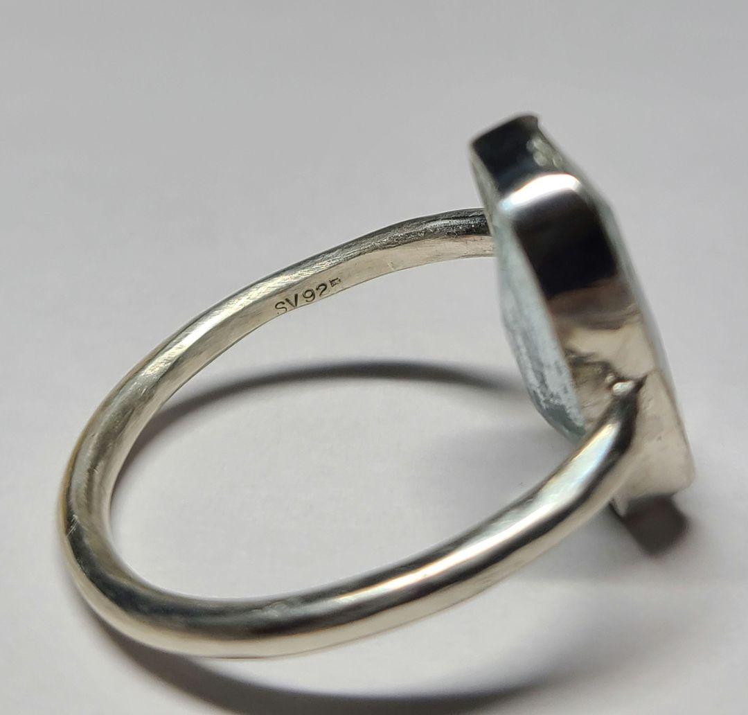 匿名★非加熱アクアマリンリング★