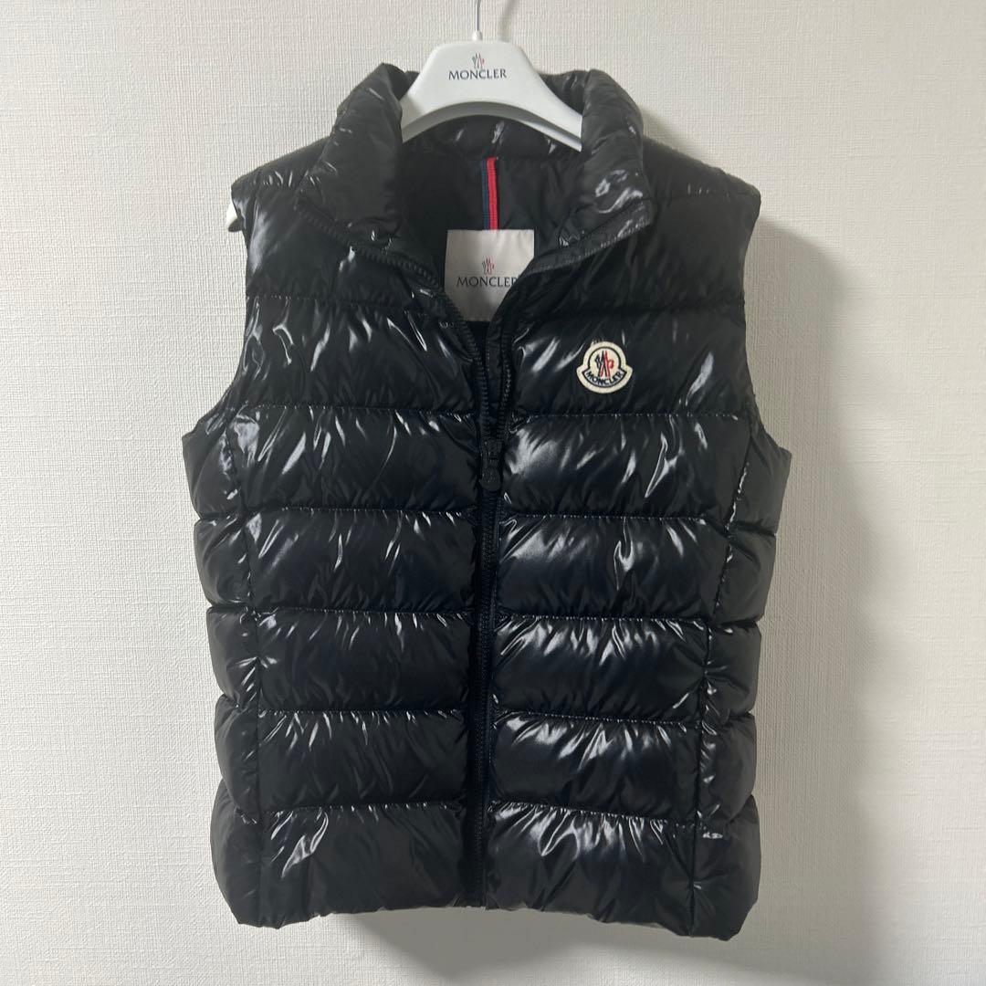 MONCLERダウンベスト Ghany 美品 14A黒 【正規品】大人も着用可能