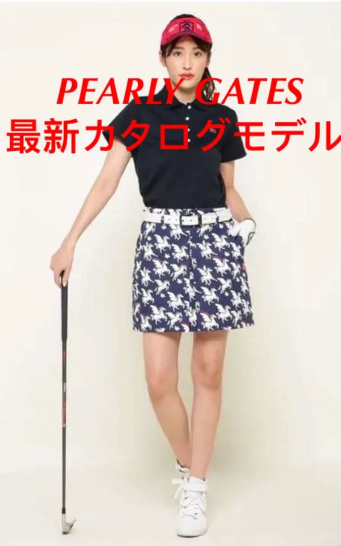 ※値下げ中　パーリーゲイツカタロペガサス柄ストレ ッチスカートサイズ1