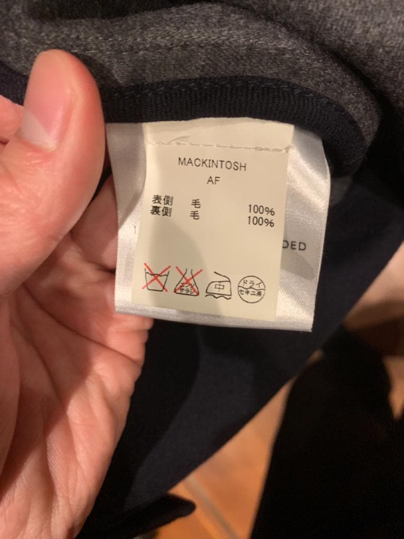 d*o様 MACKINTOSH フード付きコート 36 ネイビー