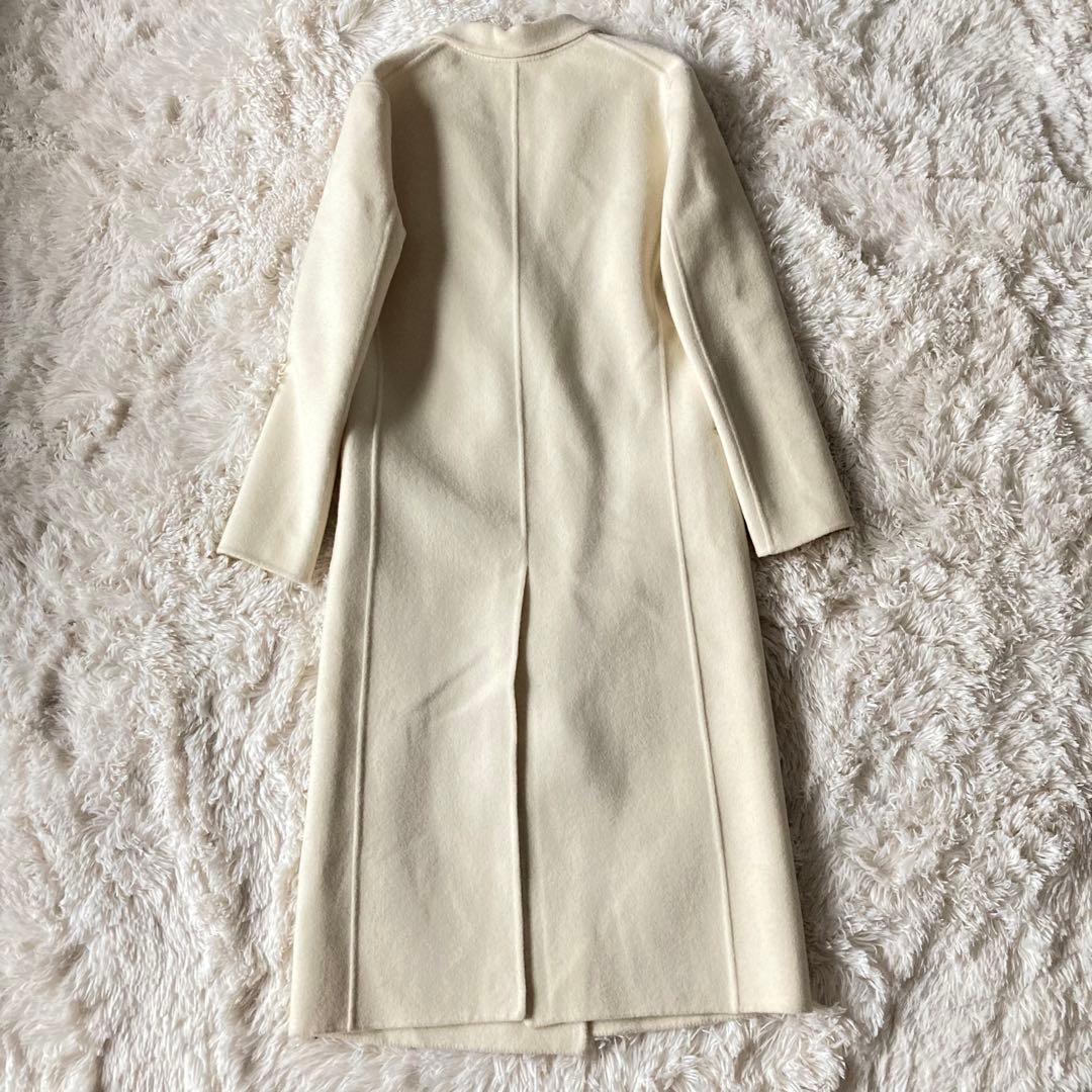 ★マディソンブルー★パールチェスターコート★エスティネーション別注★白★XS★