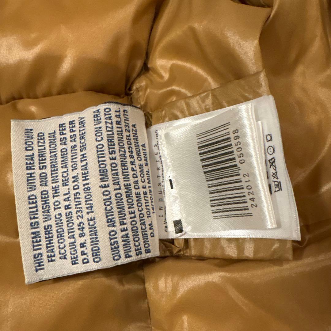 MONCLER キャメルダウンベスト　サイズ0モンクレール美品