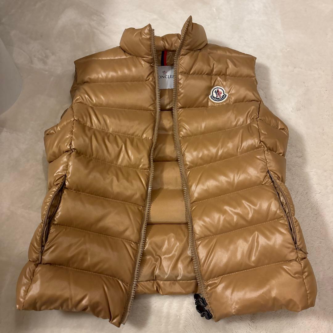 MONCLER キャメルダウンベスト　サイズ0モンクレール美品
