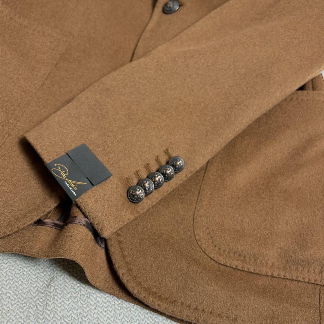 新品 希少 タリアトーレ ピーノレラリオ キャメル100% ジャケット 48