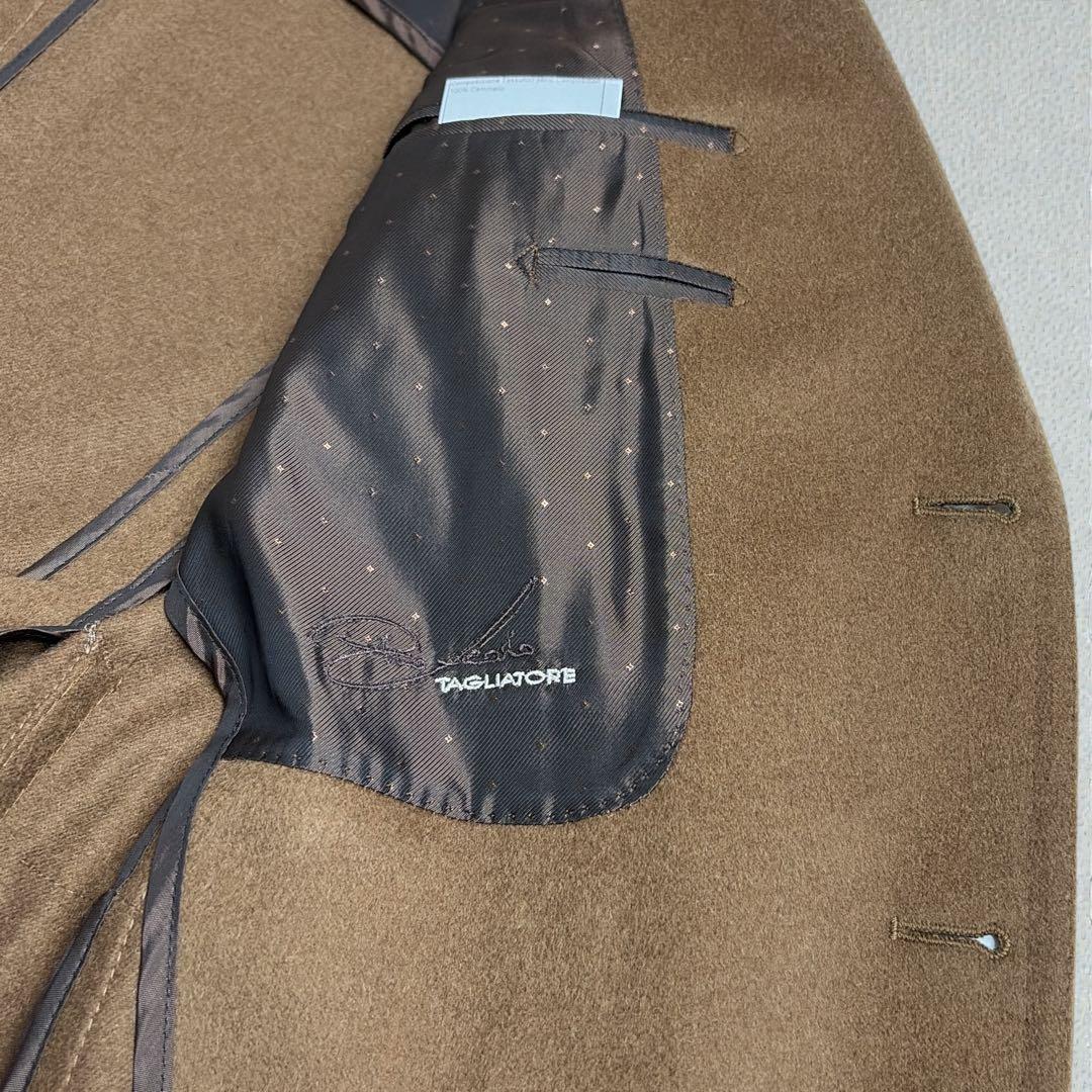 新品 希少 タリアトーレ ピーノレラリオ キャメル100% ジャケット 48