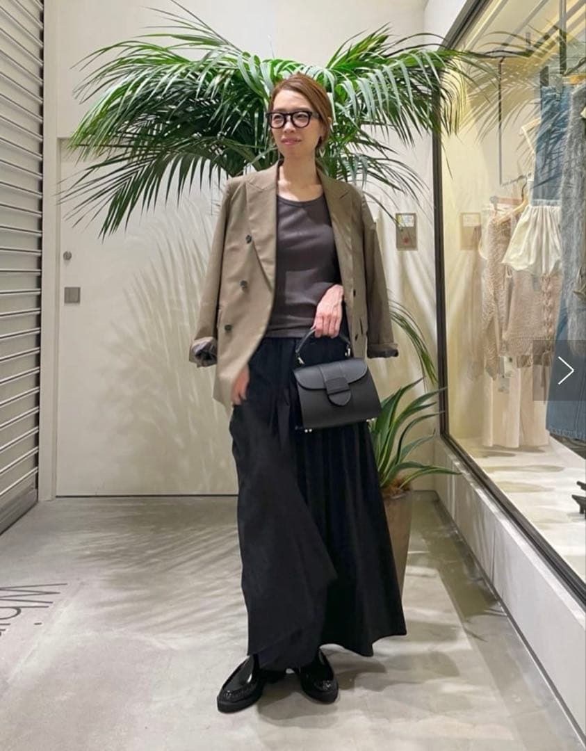 sale★ウィムガゼット★TRダブルジャケット　チェック柄　ブラウン