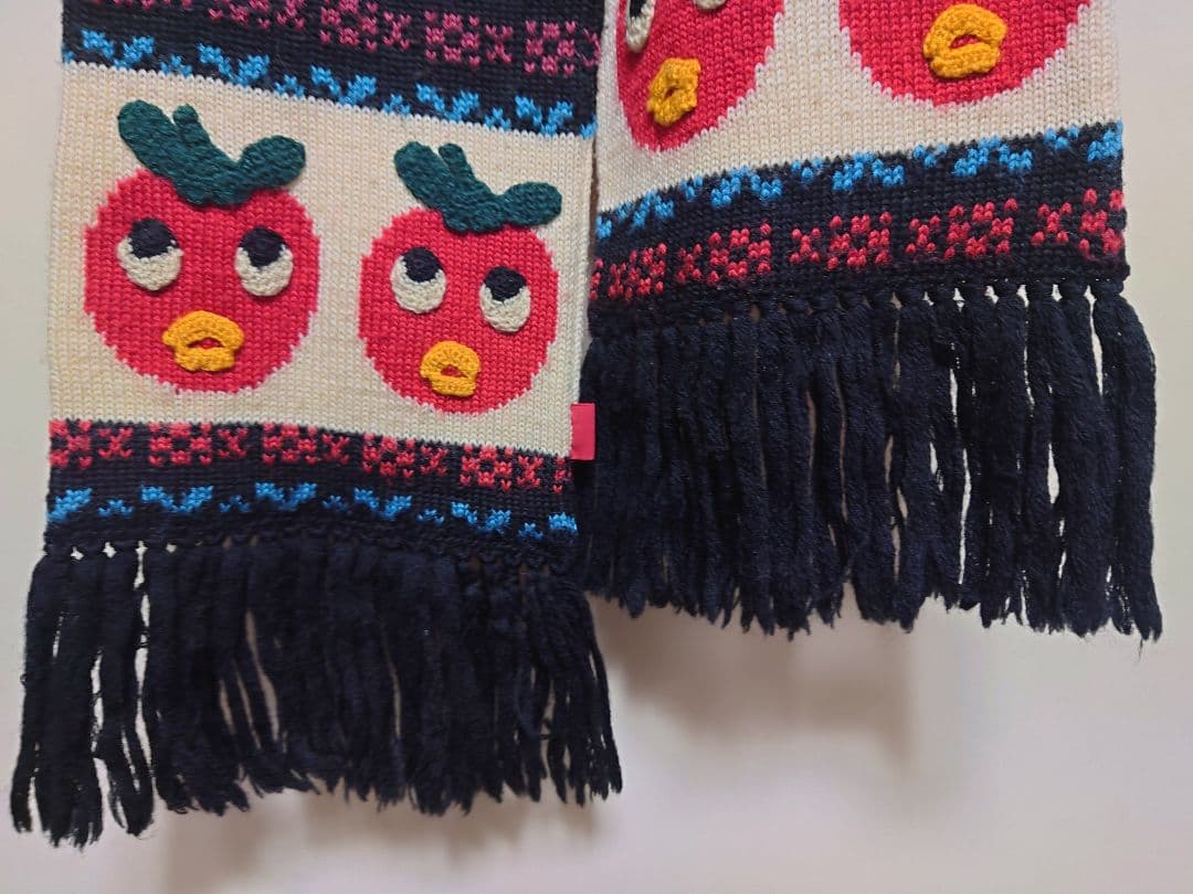 【レア】Hysteric Glamour 90s トマトバード　マフラー　黒