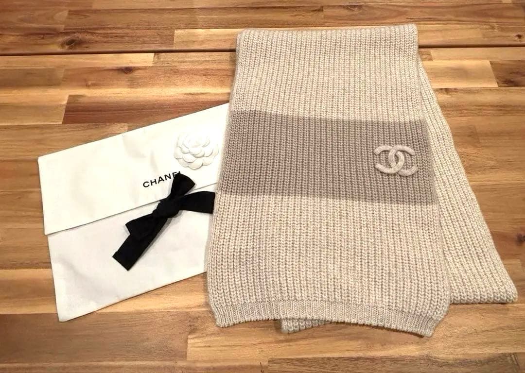 CHANEL ベージュ ストール　 マフラー