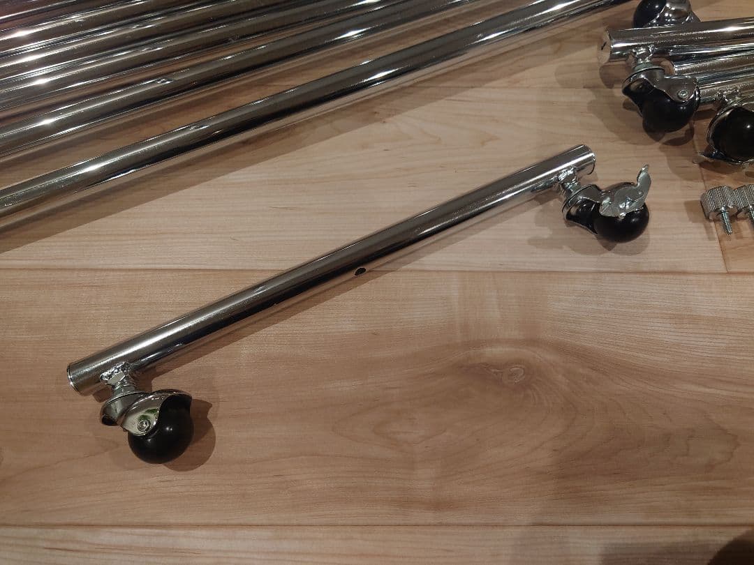 3点セット ドウシシャ ハンガーラック 業務用 シルバー 幅100cm ルミナス