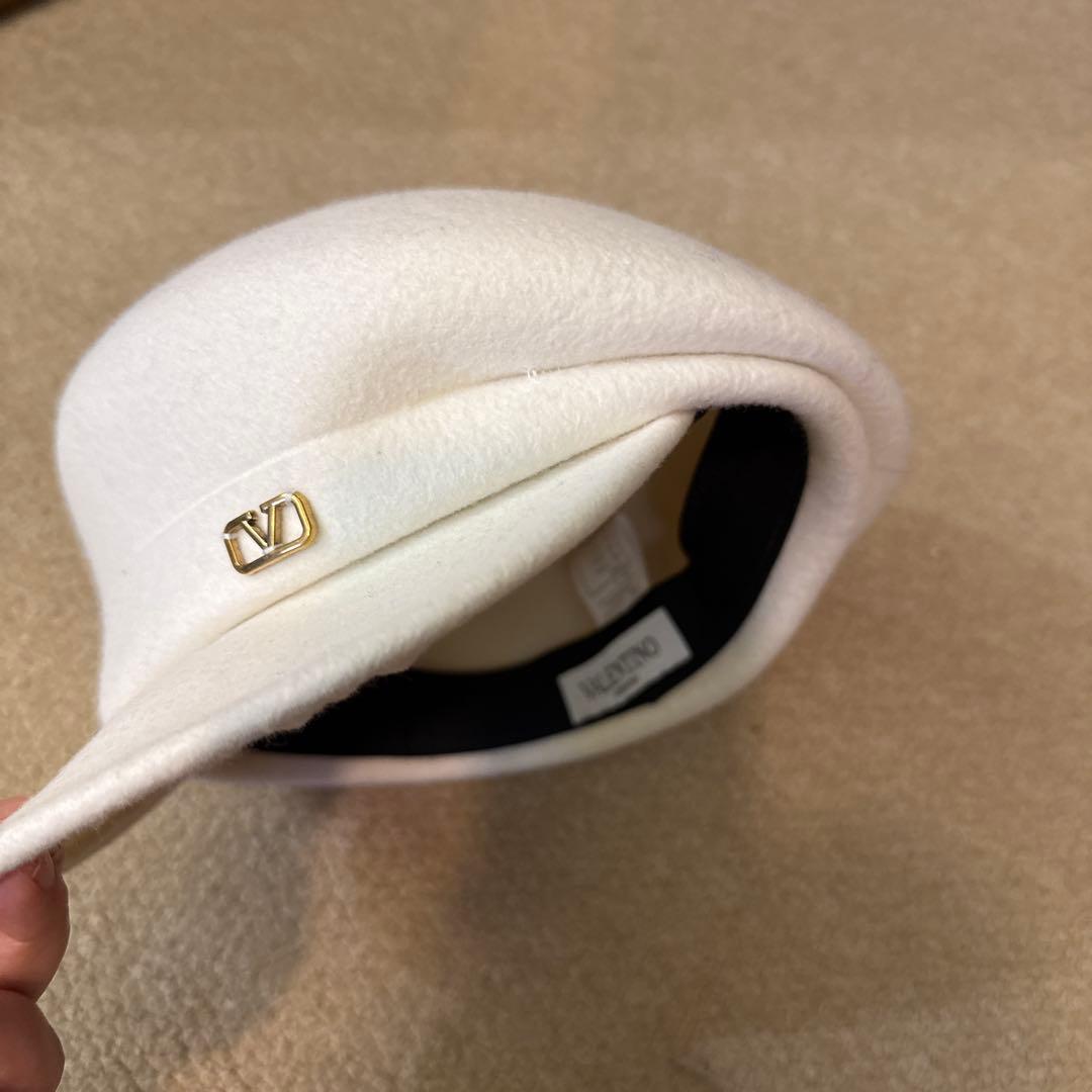 Valentino ホワイト ベレー帽