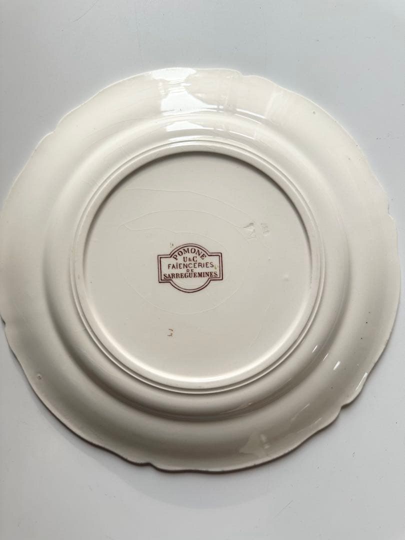 サルグミンヌ　りんごの花　フランス　アンティーク　プレート　皿　平皿