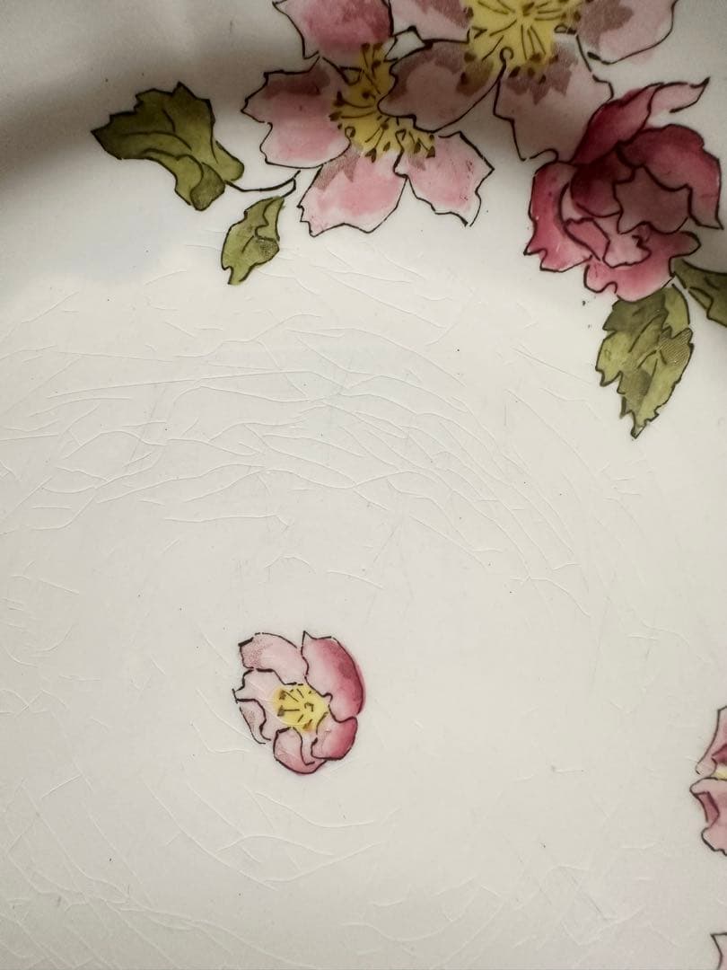 サルグミンヌ　りんごの花　フランス　アンティーク　プレート　皿　平皿