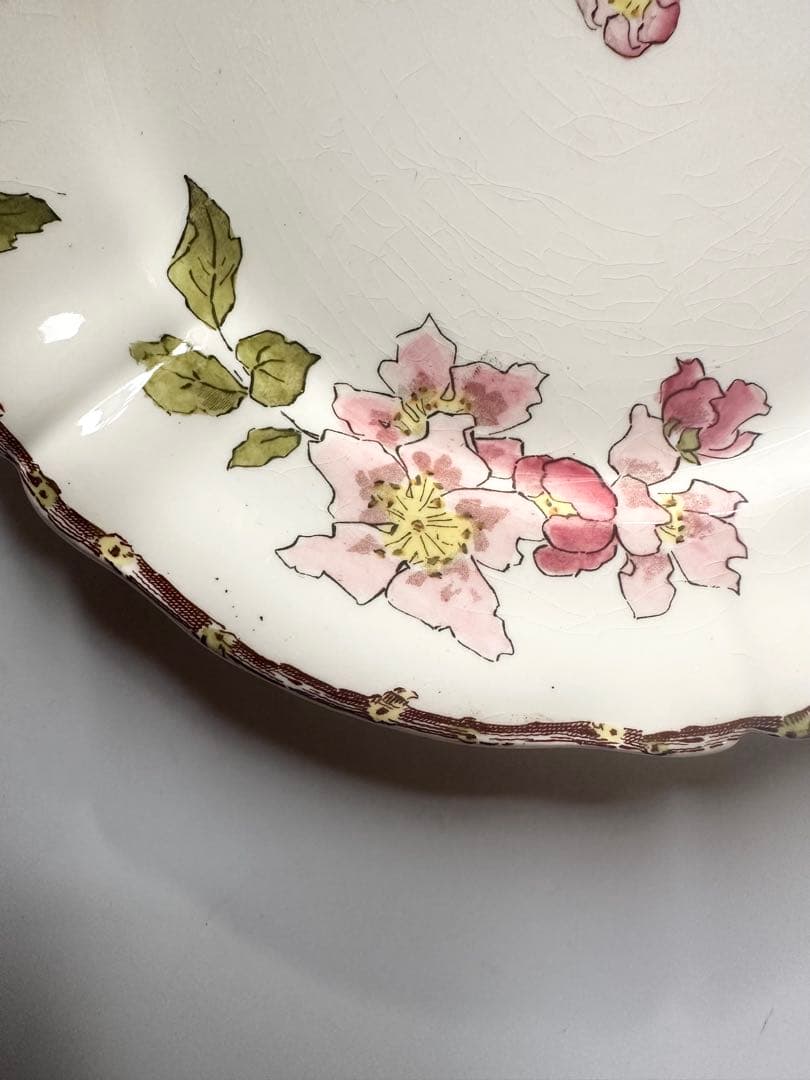 サルグミンヌ　りんごの花　フランス　アンティーク　プレート　皿　平皿