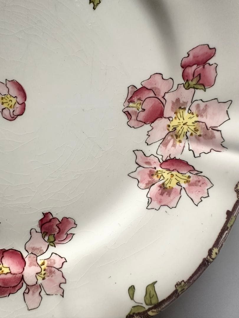 サルグミンヌ　りんごの花　フランス　アンティーク　プレート　皿　平皿