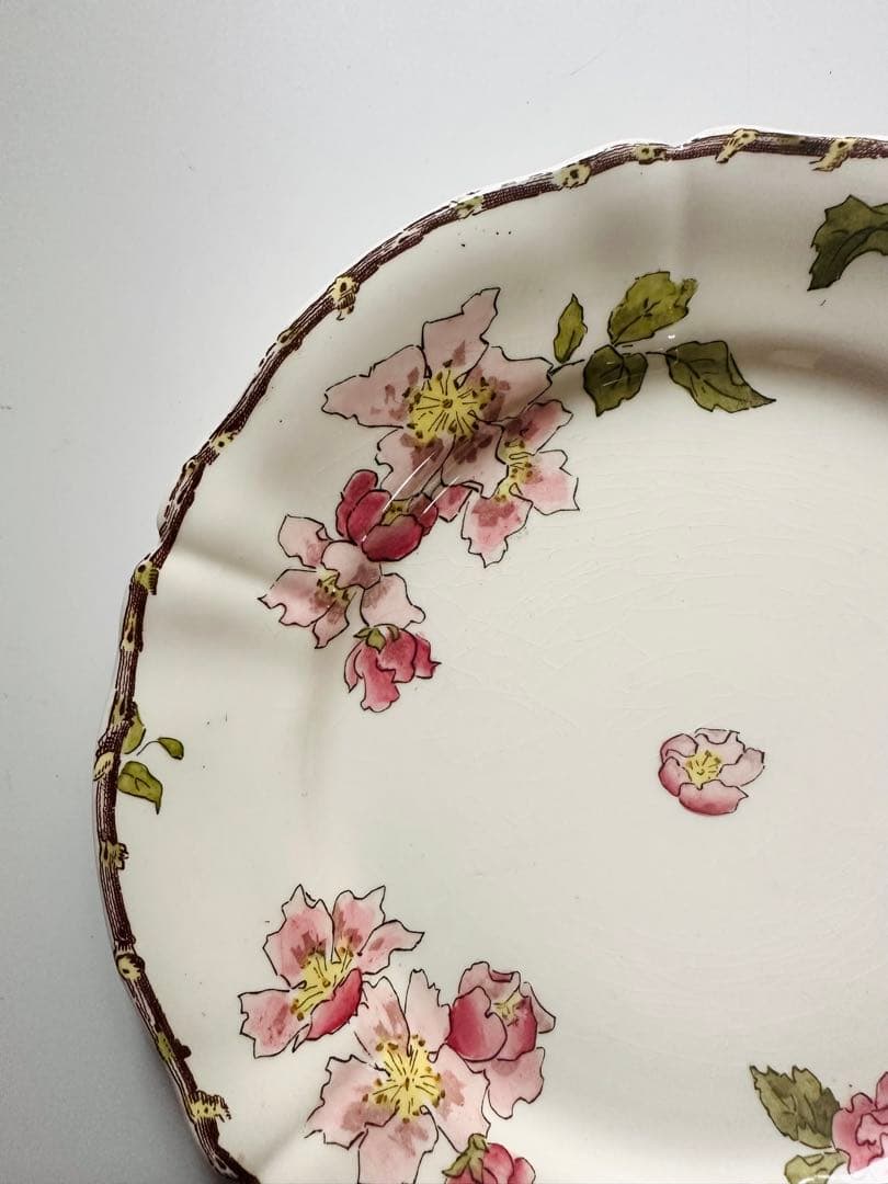 サルグミンヌ　りんごの花　フランス　アンティーク　プレート　皿　平皿