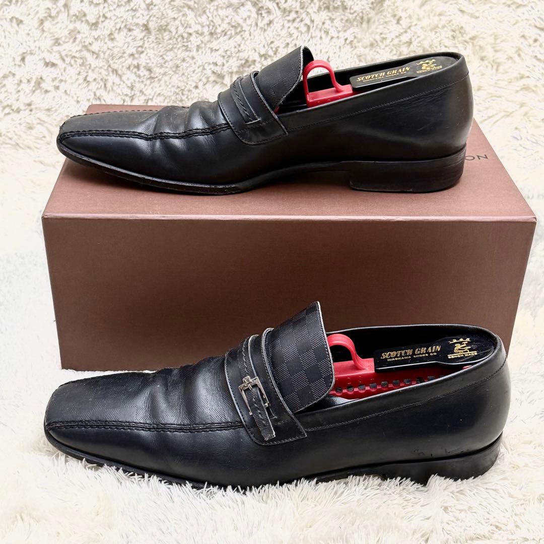 LOUISVUITTON ルイヴィトン 81/2 ダミエ モンク スクエアトゥ