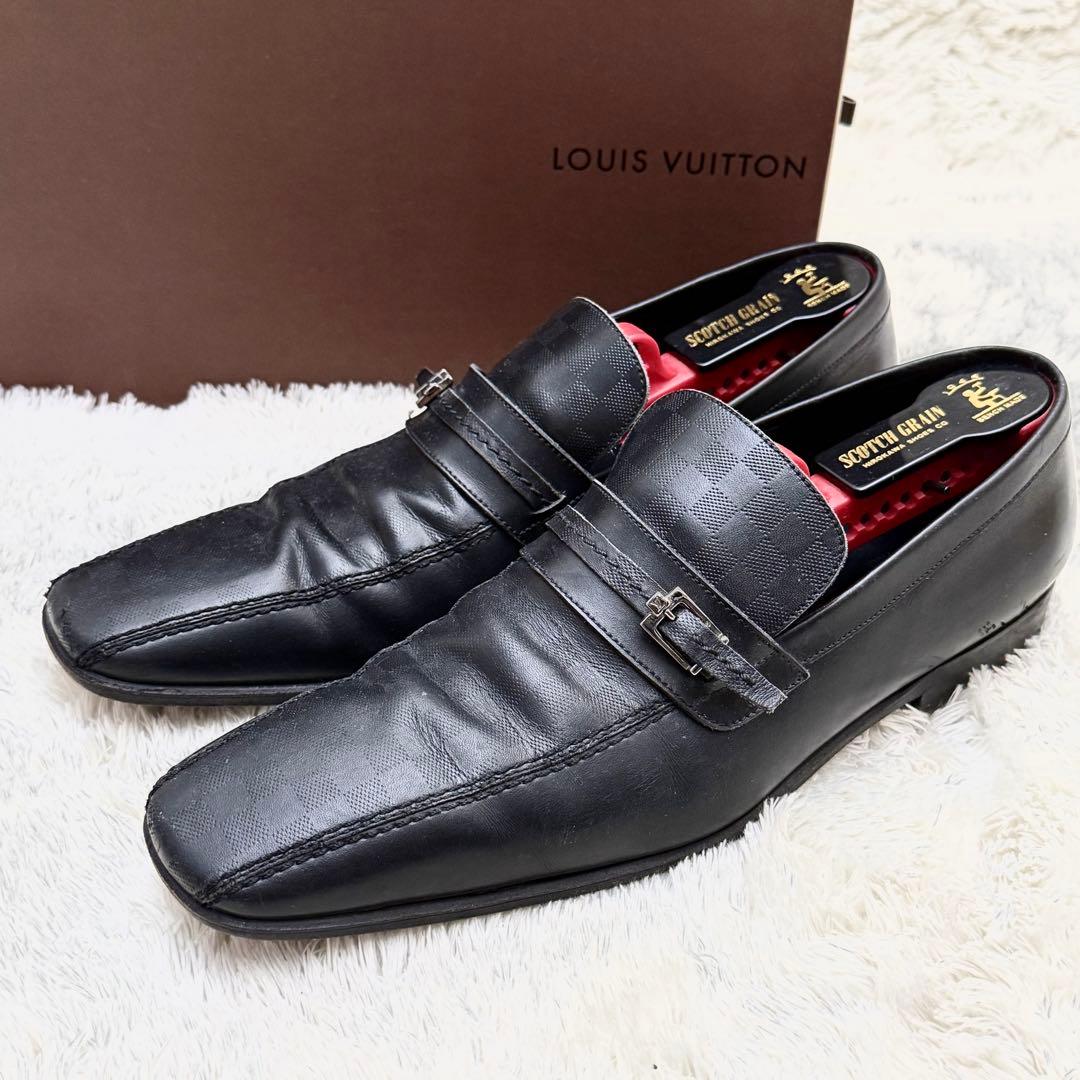 LOUISVUITTON ルイヴィトン 81/2 ダミエ モンク スクエアトゥ