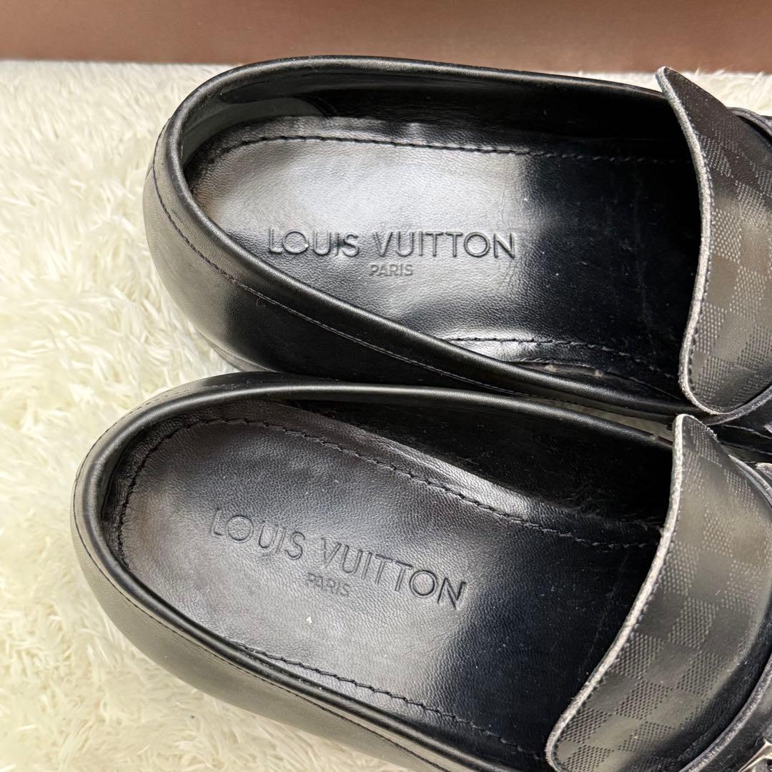 LOUISVUITTON ルイヴィトン 81/2 ダミエ モンク スクエアトゥ