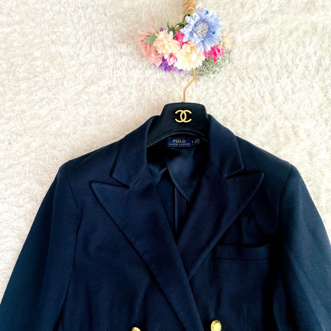 良品✨ポロラルフローレン♡紺ブレジャケット　金ボタン　XL相当