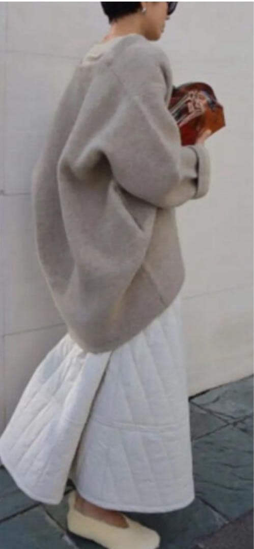 machatt ラクーンニットコート