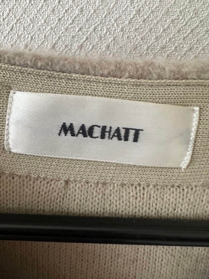 machatt ラクーンニットコート