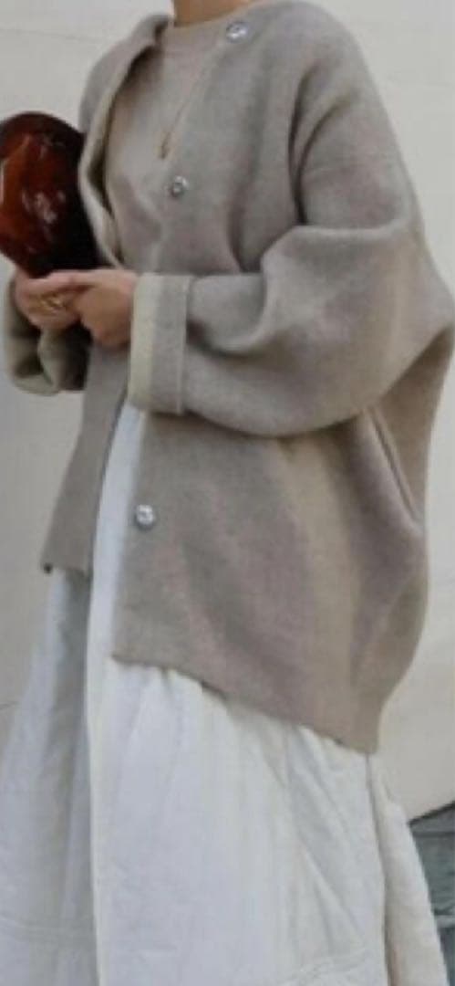 machatt ラクーンニットコート