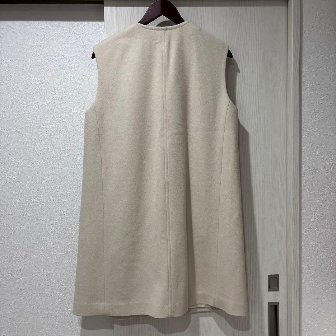 マッキントッシュフィロソフィー メルトン ロングジレ ノーカラー 36 1223