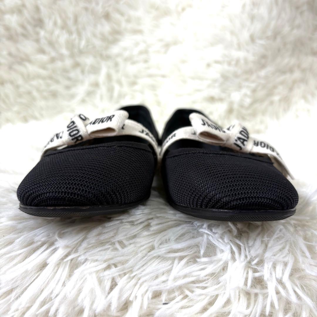 【美品】ディオール　J'ADIOR ロゴ入　フラットシューズ