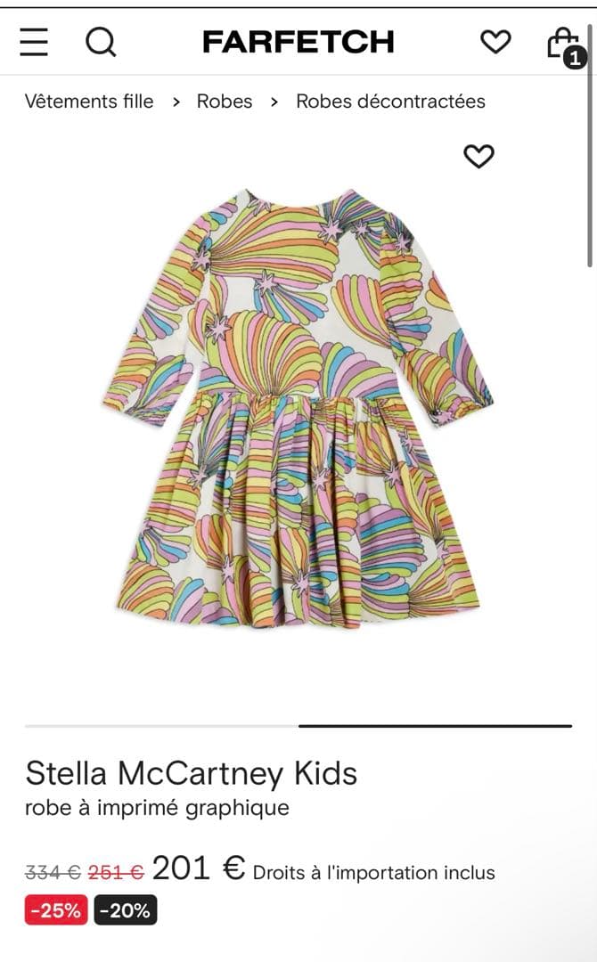 【新品・タグなし】Stella McCartney 星柄　ワンピース 8A 6A