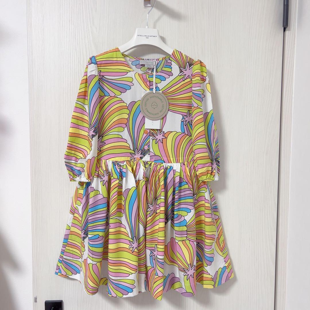 【新品・タグなし】Stella McCartney 星柄　ワンピース 8A 6A