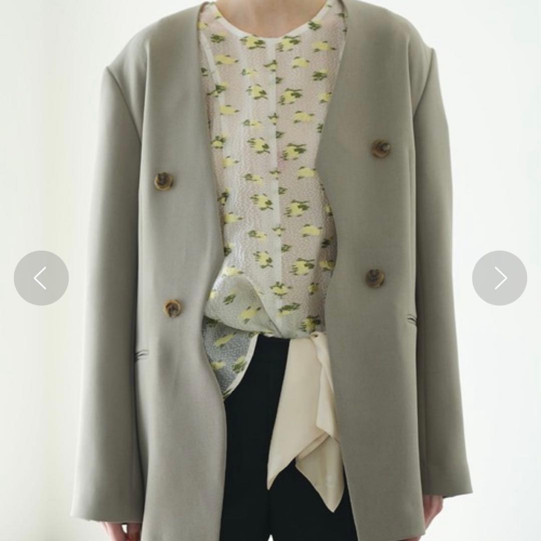 [最終値下げ]ふじあみさん着用【ルシェルブルー】カーブラインジャケット36サイズ