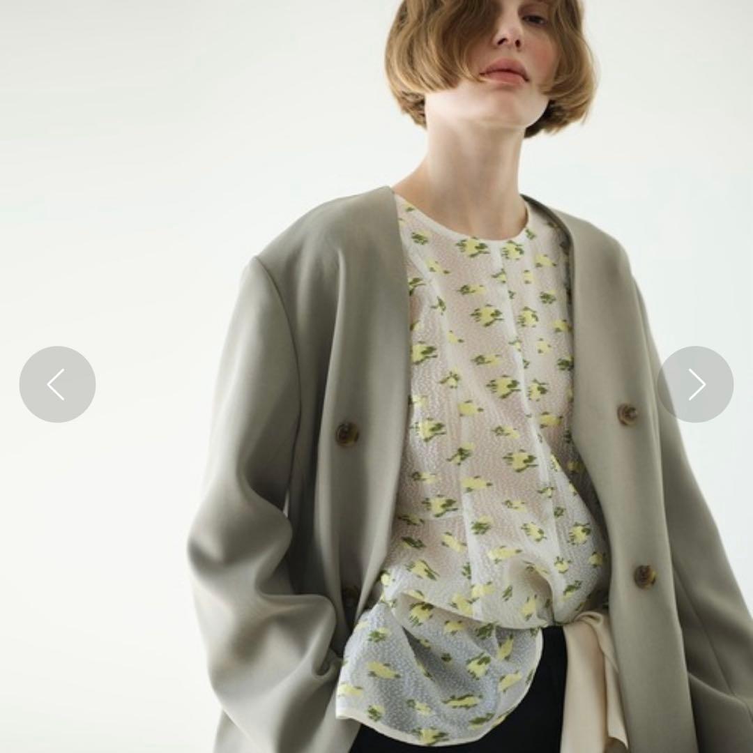 [最終値下げ]ふじあみさん着用【ルシェルブルー】カーブラインジャケット36サイズ