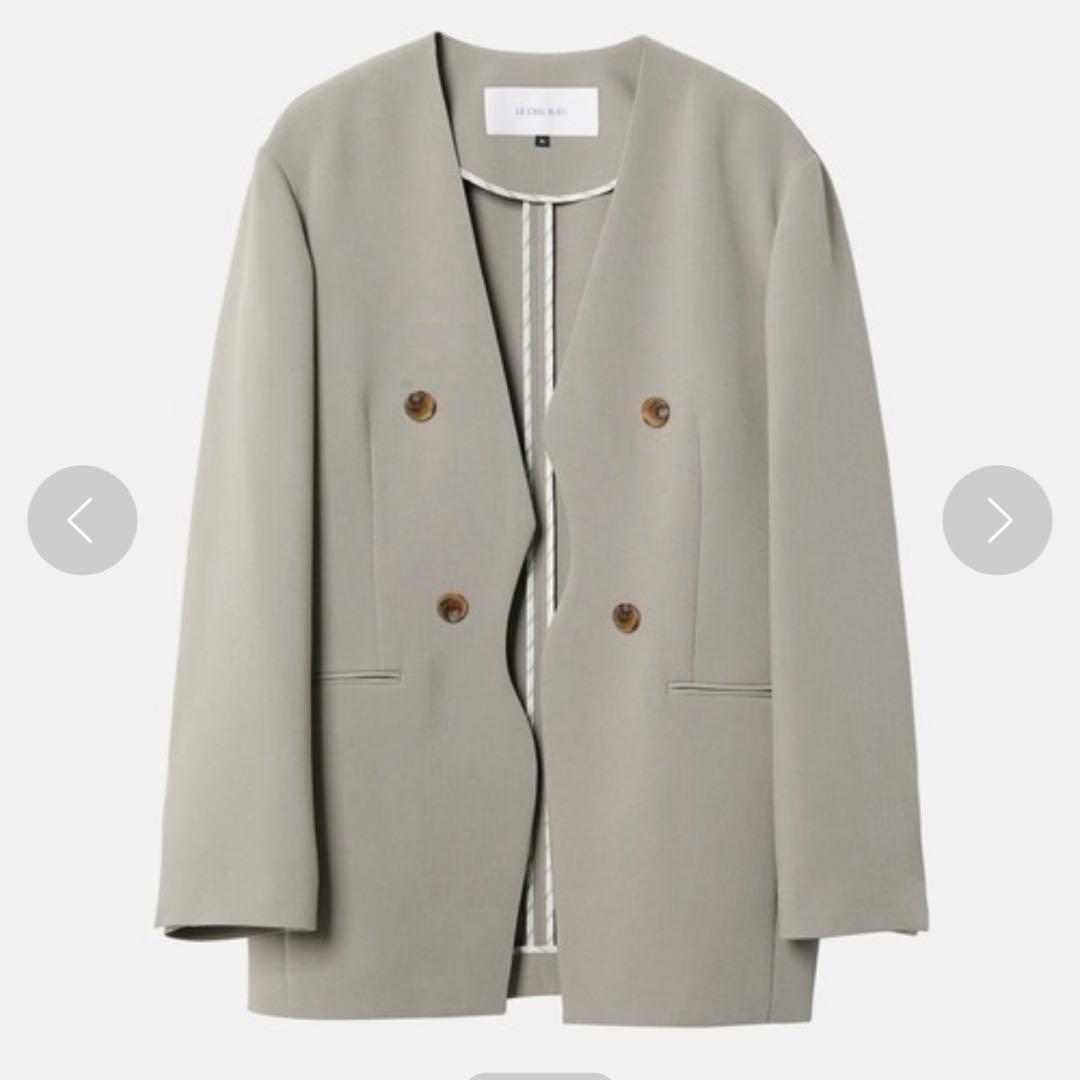 [最終値下げ]ふじあみさん着用【ルシェルブルー】カーブラインジャケット36サイズ