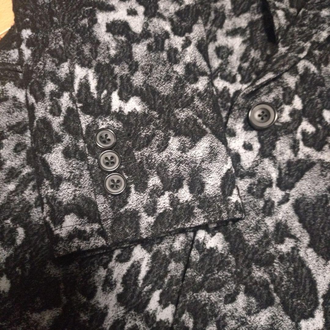 トルネードマート　ウーリーレオパードジャカードチェスターコート　Ｌ