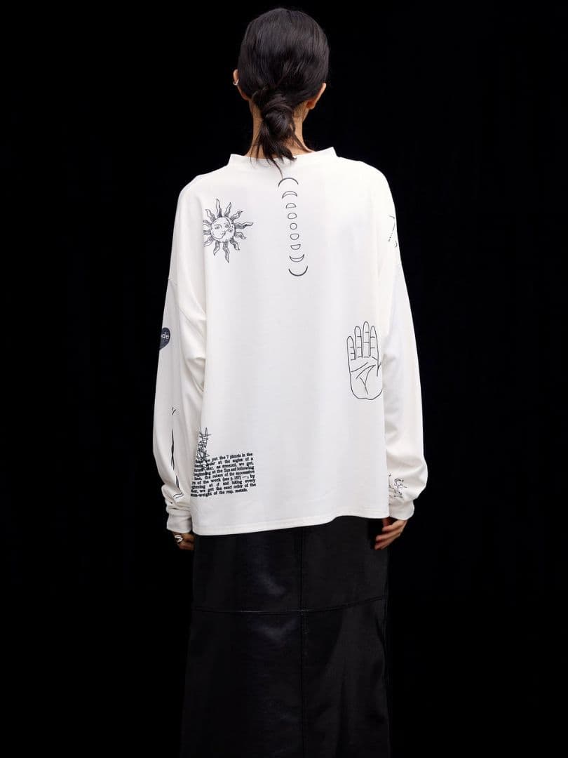 トップス Ameri PLANET TATTOO LONG SLEEVE TOP