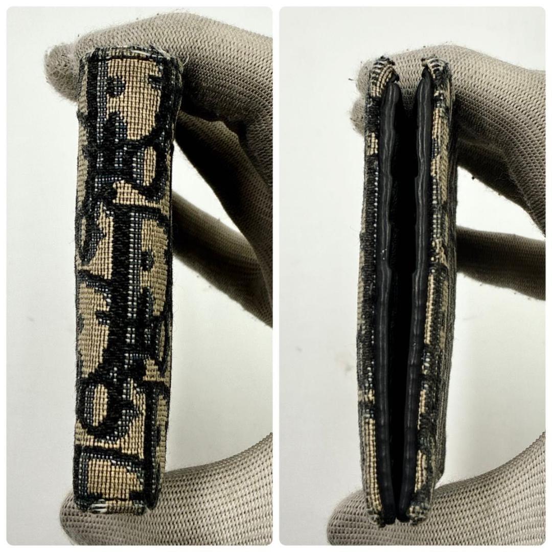 せいや　ディオール 二つ折り財布 オブリーク トロッター柄 ロゴ