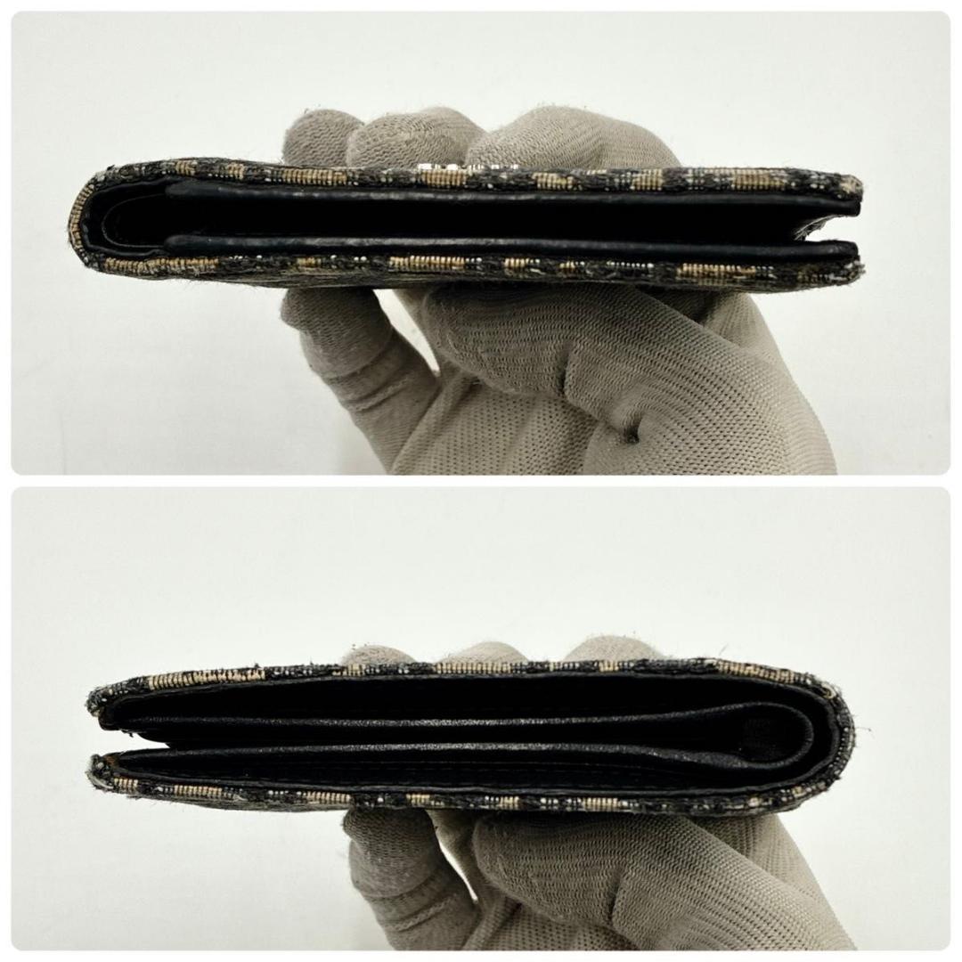 せいや　ディオール 二つ折り財布 オブリーク トロッター柄 ロゴ