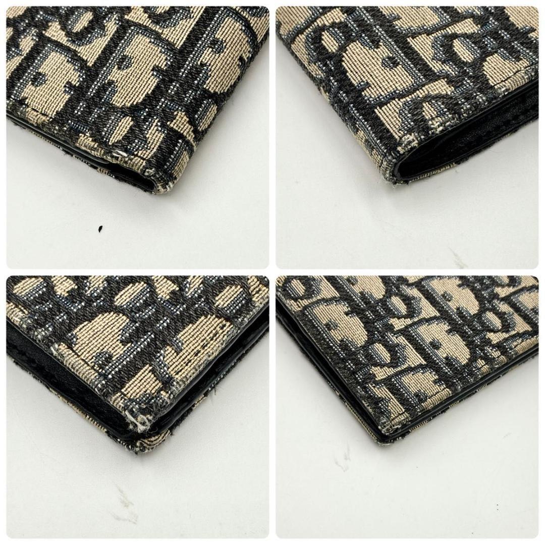 せいや　ディオール 二つ折り財布 オブリーク トロッター柄 ロゴ