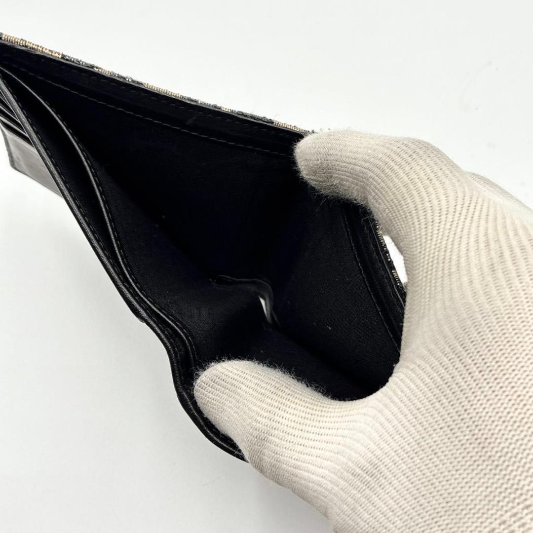 せいや　ディオール 二つ折り財布 オブリーク トロッター柄 ロゴ