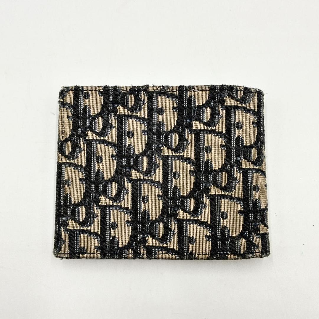 せいや　ディオール 二つ折り財布 オブリーク トロッター柄 ロゴ