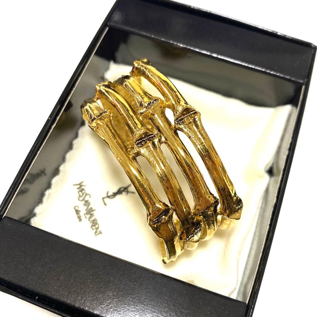 ysl vintage バンブーバングル　ブレスレット　アンティーク
