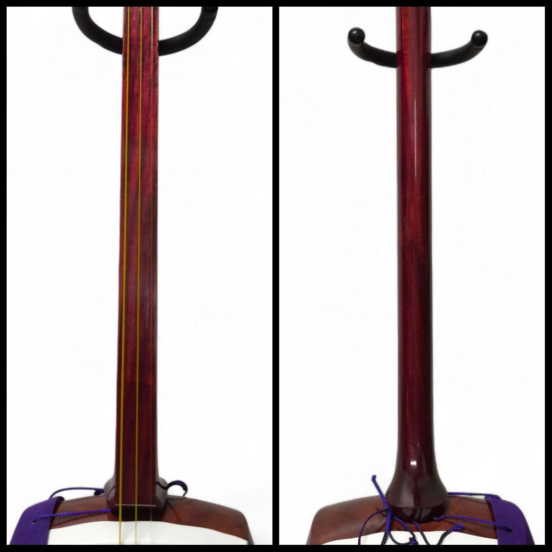 美品！日本和楽器製造 銀河印 にちわ印 津軽三味線 入門セット（合成皮・花梨材）