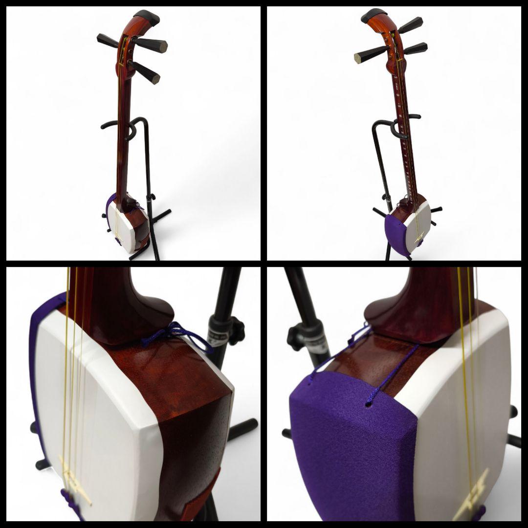 美品！日本和楽器製造 銀河印 にちわ印 津軽三味線 入門セット（合成皮・花梨材）